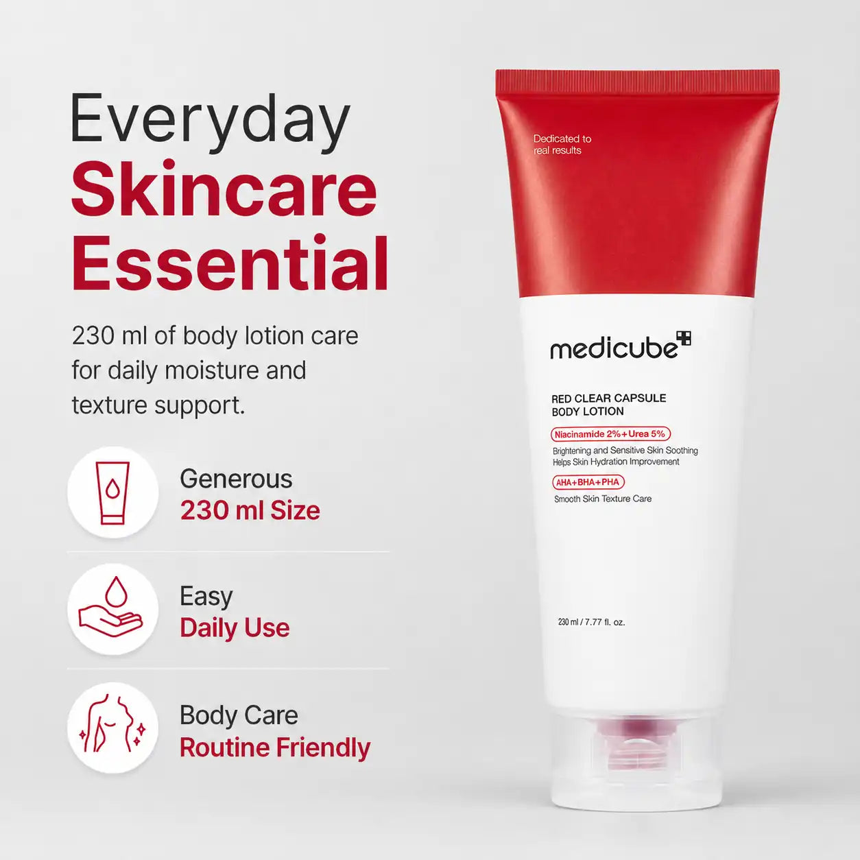 Medicube Red Clear Capsule Body Lotion 230ml