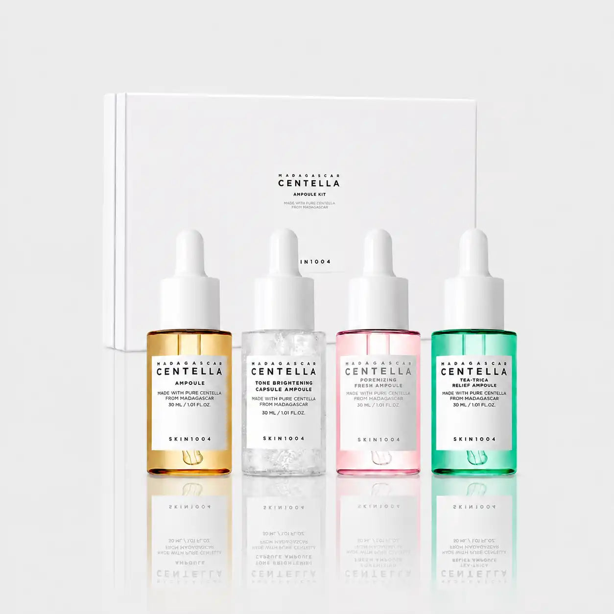 SKIN1004 ampoule kit set box front view