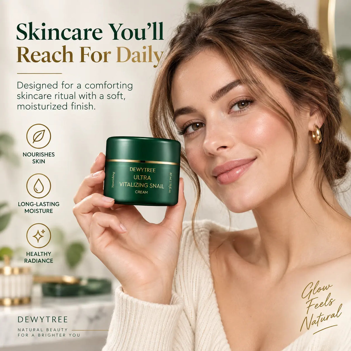 DEWYTREE Ultra Vitalizing Snail Cream Nail Polish Nail Color 80ml