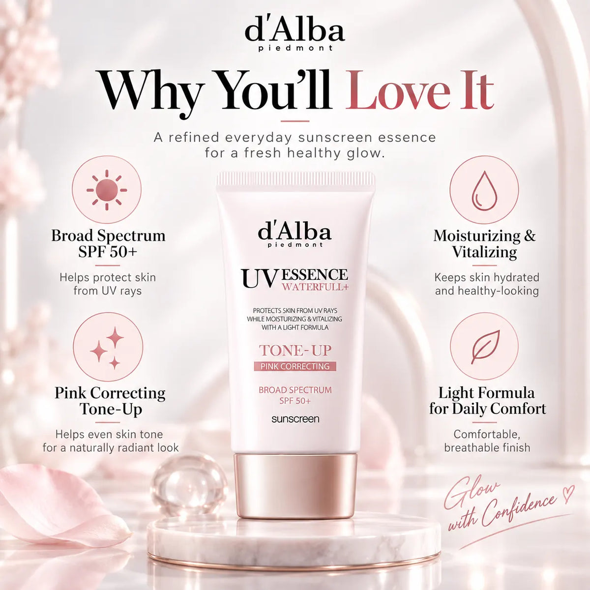 d'Alba Waterfull Tone Up Sunscreen 50ml