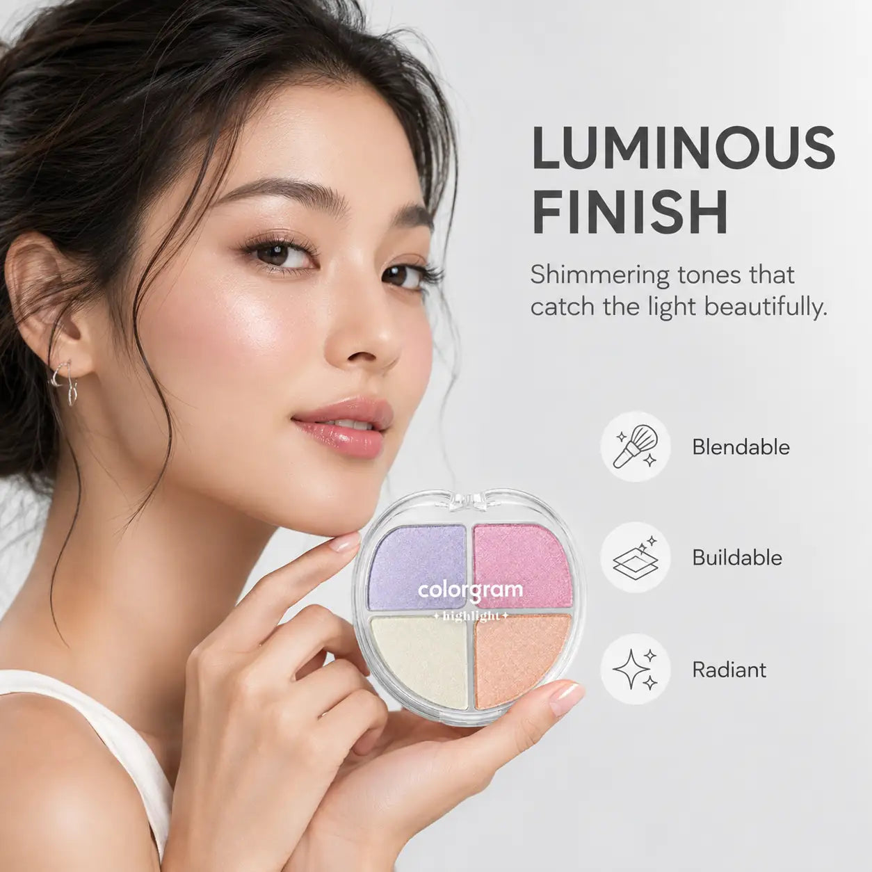 Colorgram Tintory Highlighter Palette 01 Jelly Beam