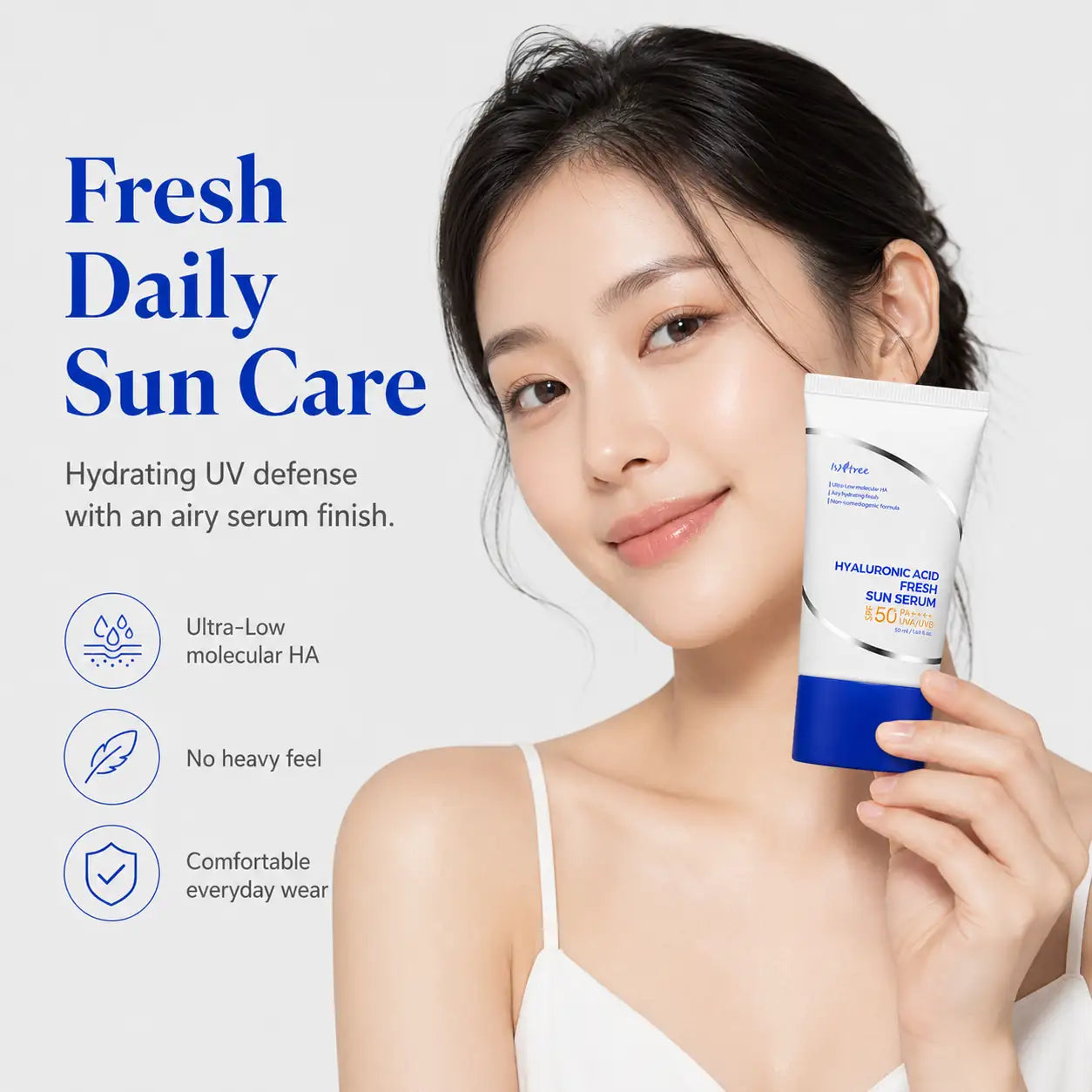 Isntree Hyaluronic Acid Fresh Sun Serum 50ml