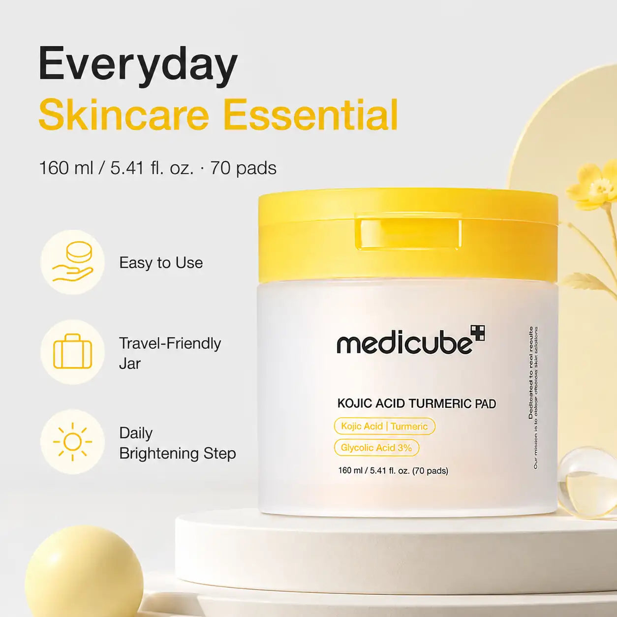 Medicube Kojic Acid Turmeric Toner Pad 70pcs