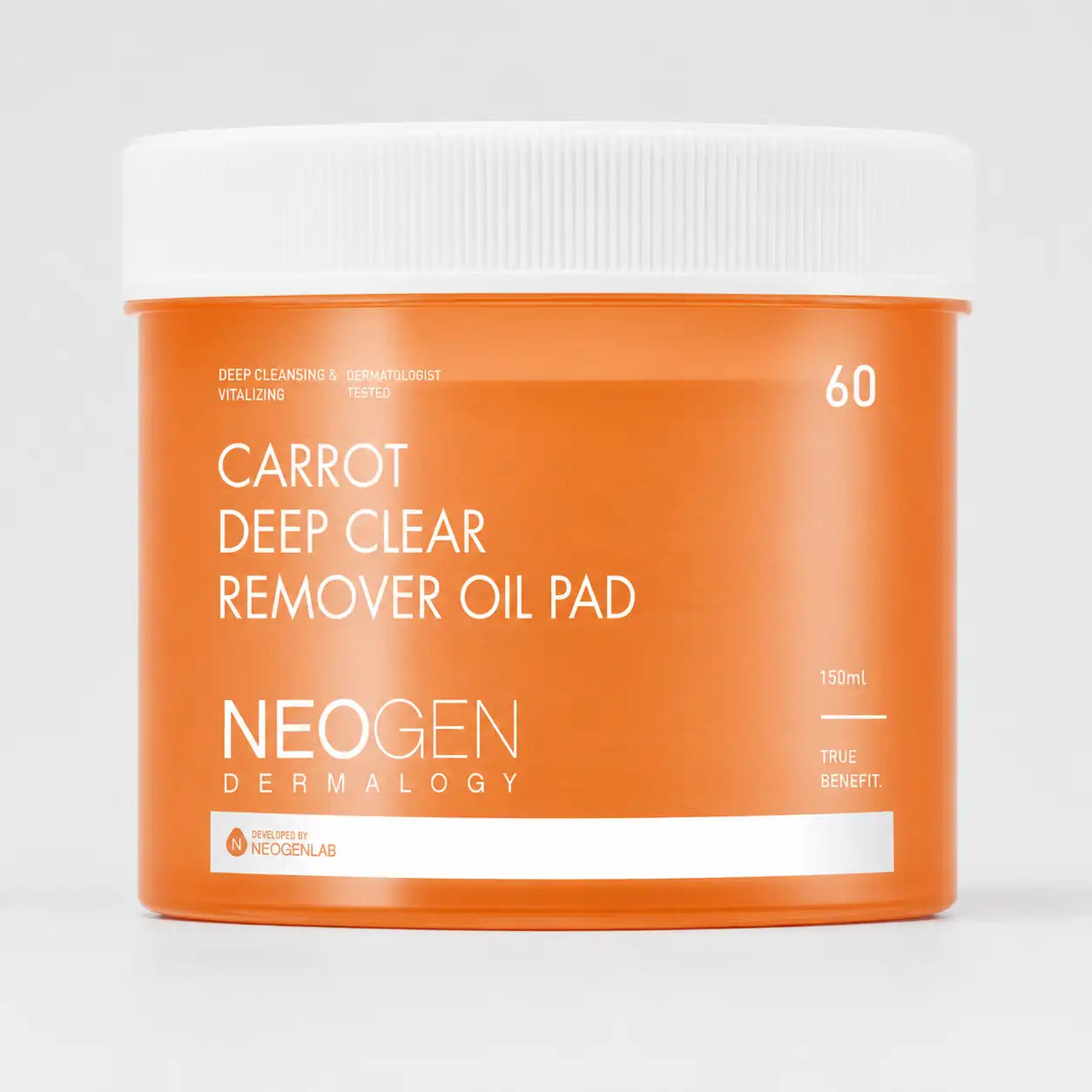 NEOGEN Dermalogy Carrot Deep Clear Oil Pad (60 Pads) 60 Pads 150ml