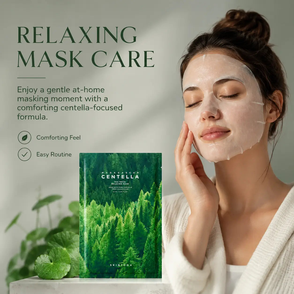 SKIN1004 Madagascar Centella Tea-Trica Relaxing Mask 1EA 24ml