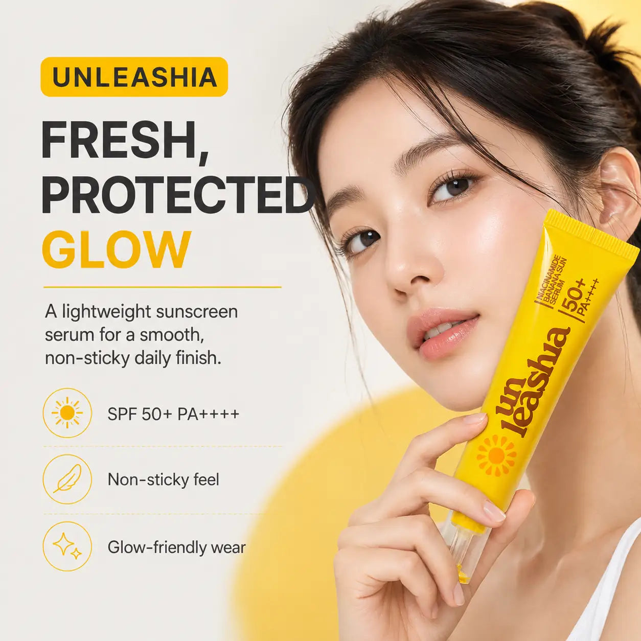 Unleashia Niacinamide Banana Sun Serum 40ml