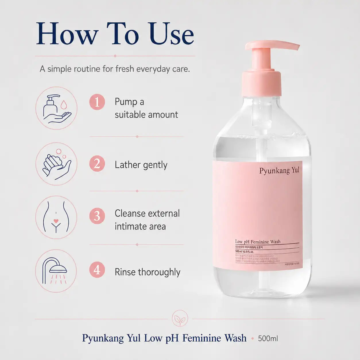 Pyunkang Yul Low pH Feminine Wash 500ml
