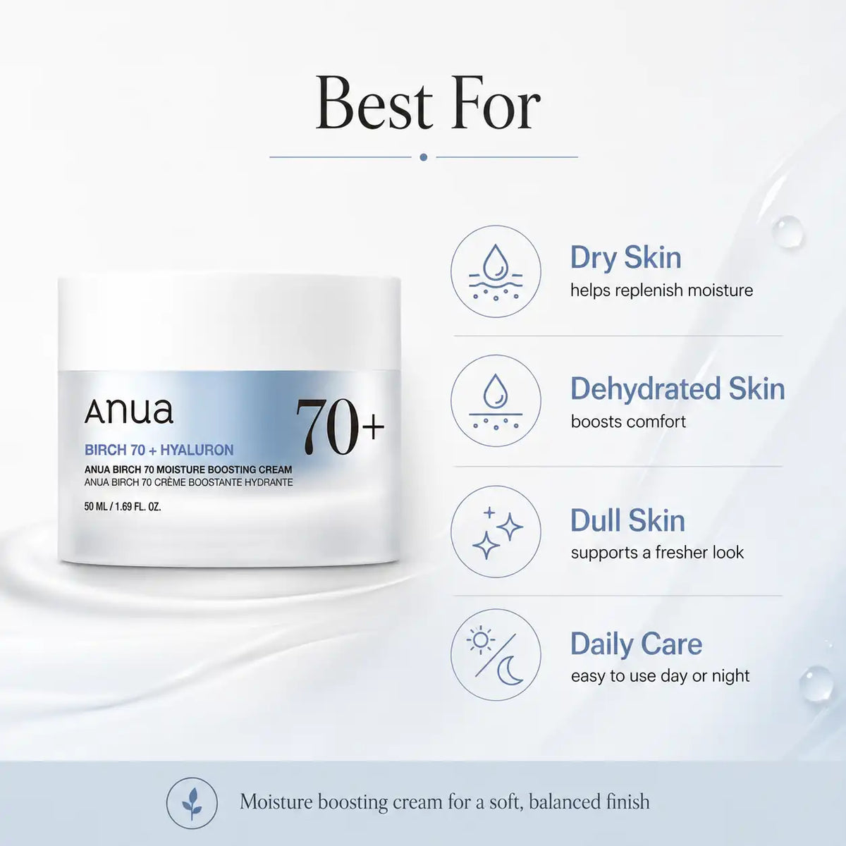 ANUA Birch 70% Moisture Boosting Cream 50ml