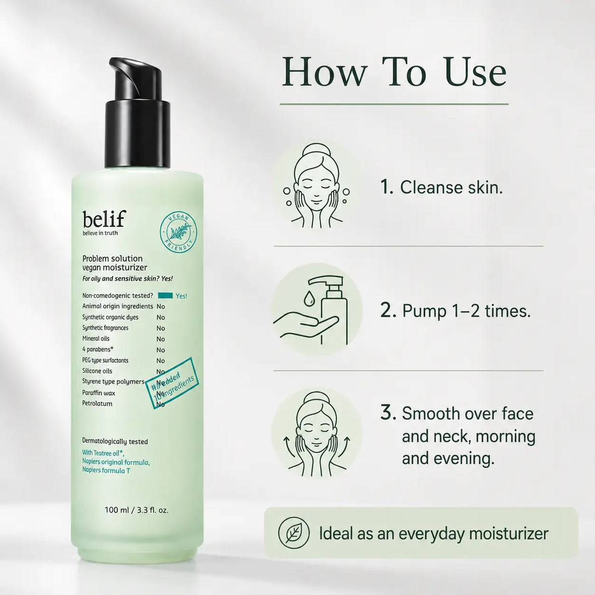 belif Problem Solution Vegan Moisturizer 100ml