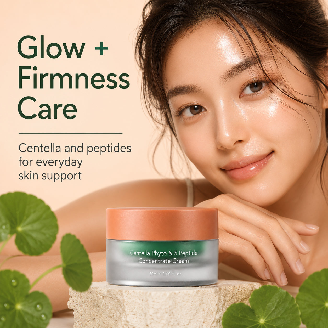 Haruharu Wonder Centella Phyto and 5 Peptide Concentrate Cream 30ml