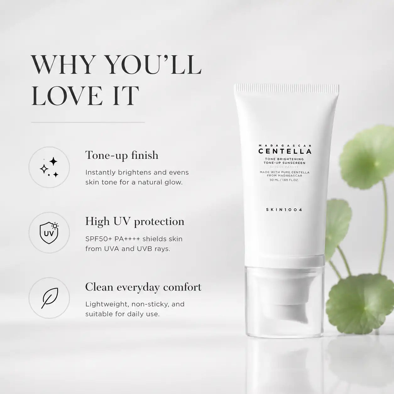 SKIN1004 Madagascar Centella Tone Brightening Tone-Up Sunscreen 50ml