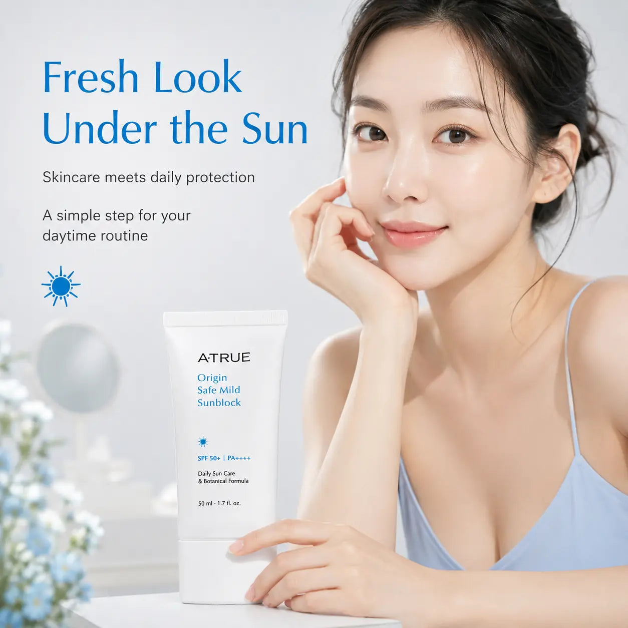 Atrue Origin Safe Mild Sunblock SPF50+ PA++++ 50g