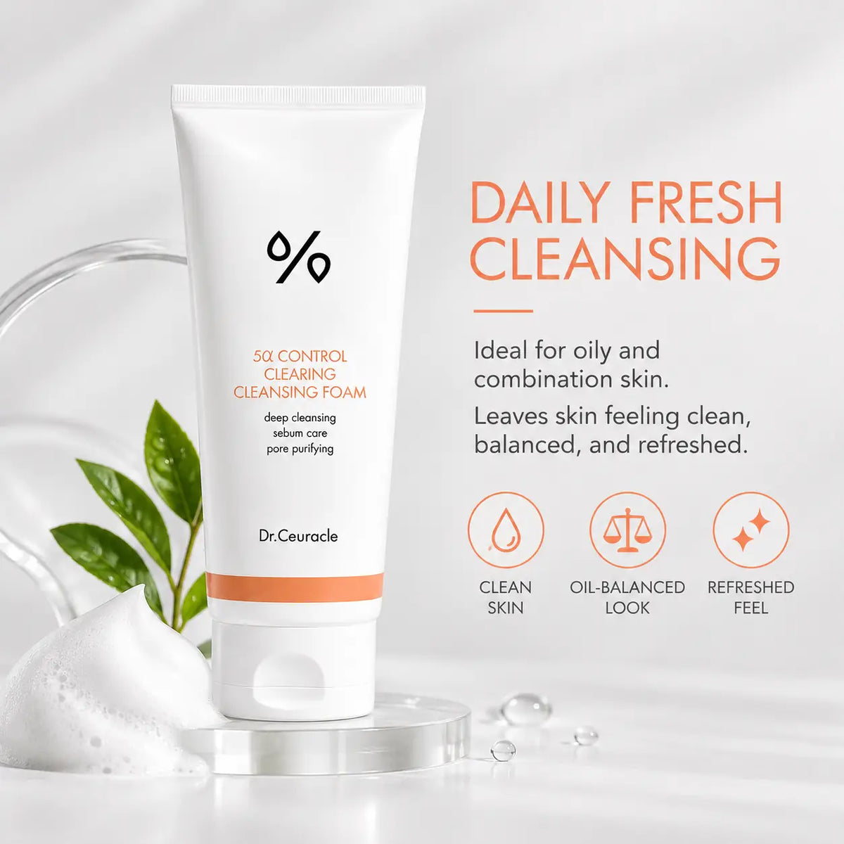 Dr. Ceuracle 5α Control Clearing Cleansing Foam 200ml
