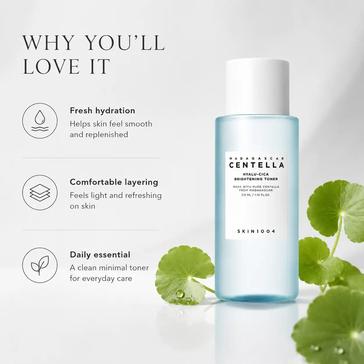 SKIN1004 Madagascar Centella Hyalu-Cica Brightening Toner 210ml