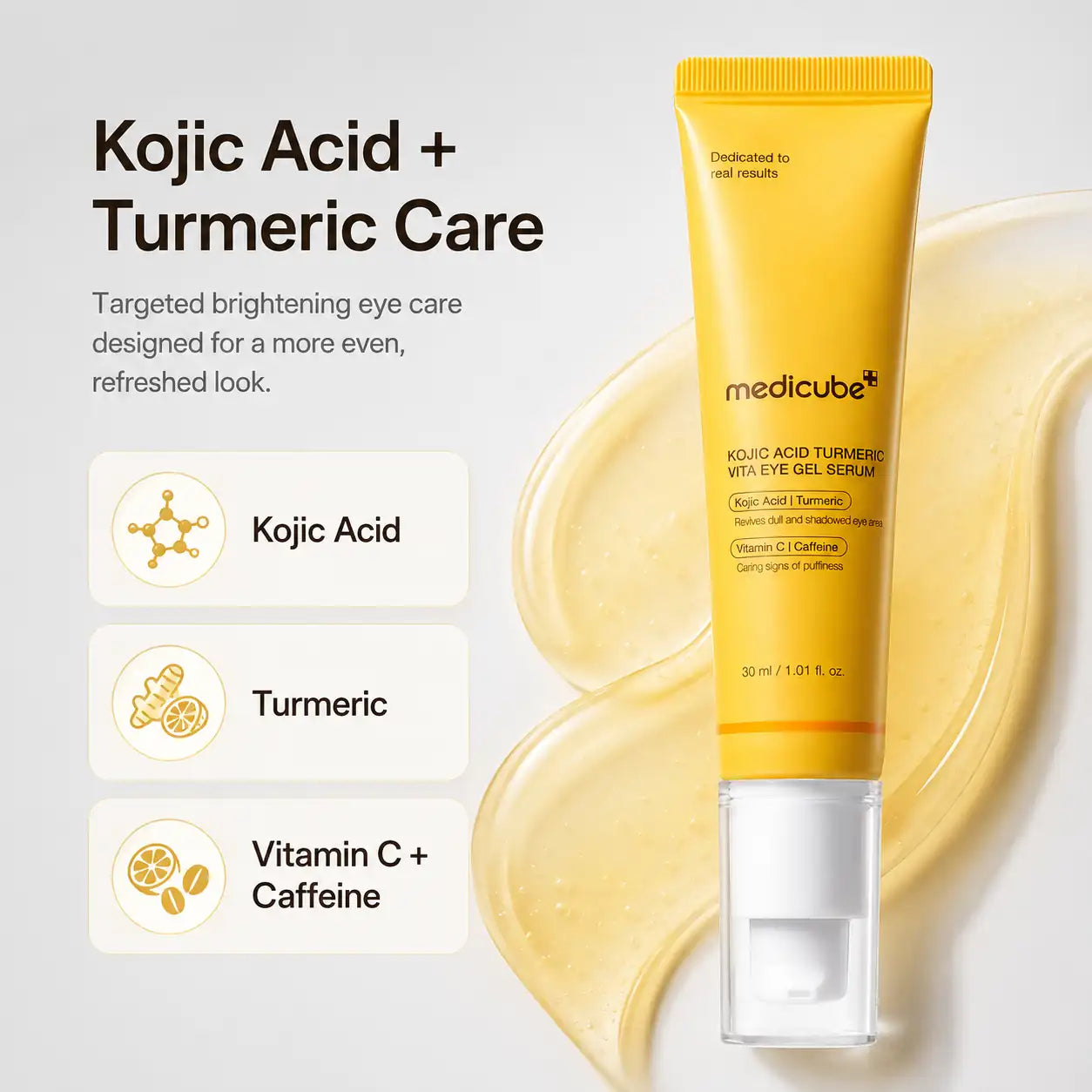 Medicube Kojic Acid Turmeric Vita Eye Gel Serum 30ml