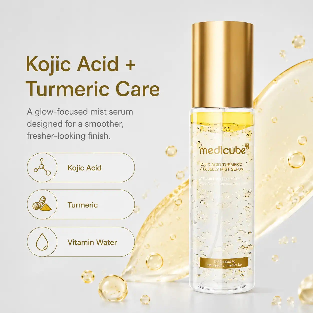 Medicube Kojic Acid Turmeric Vita Jelly Mist Serum 100ml