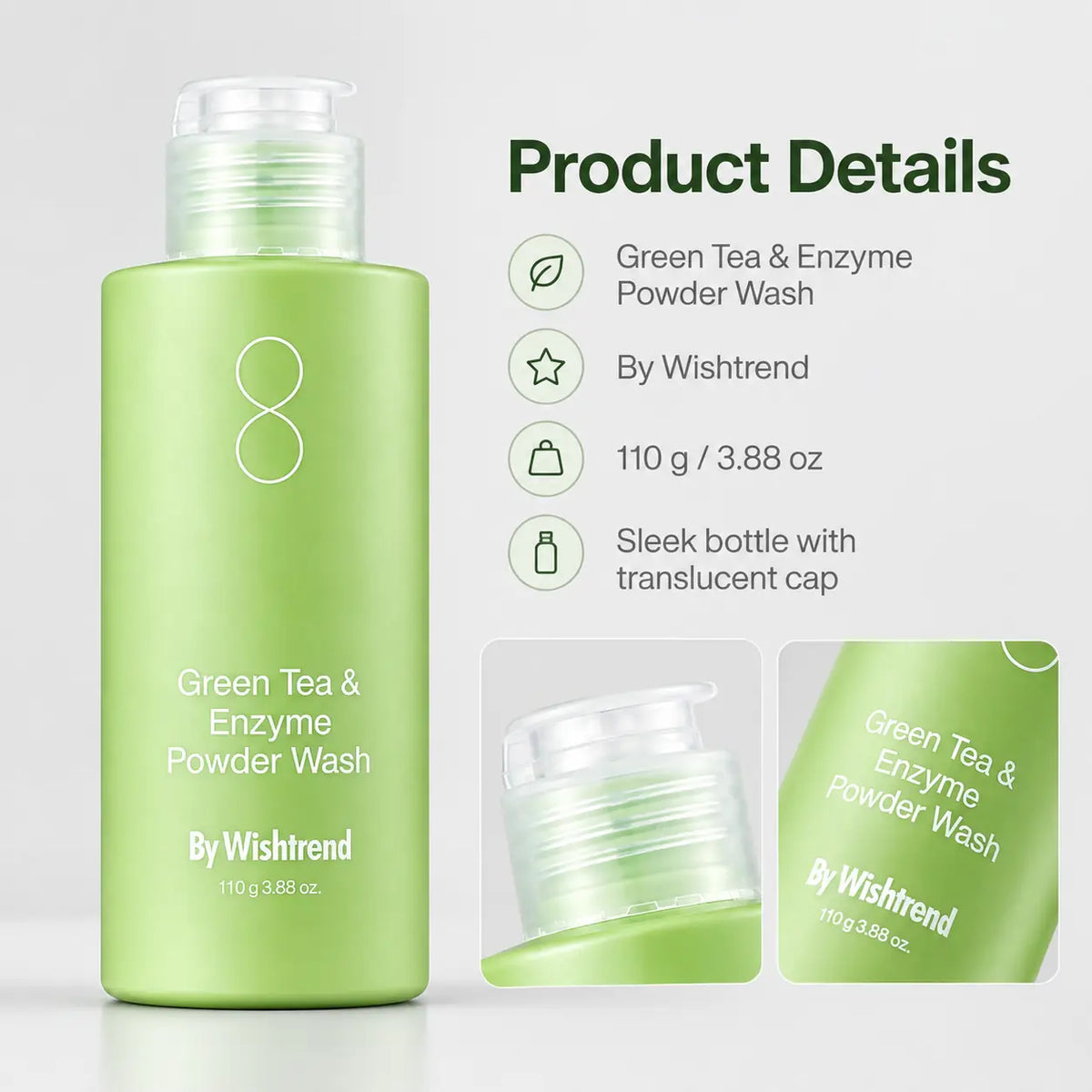 By Wishtrend Green Tea & Enzyme Powder Wash Base 110g