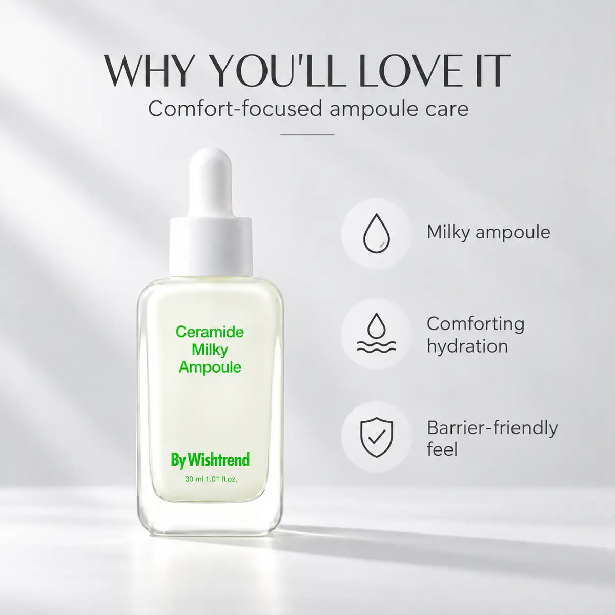 By Wishtrend Ceramide Milky Ampoule 30ml