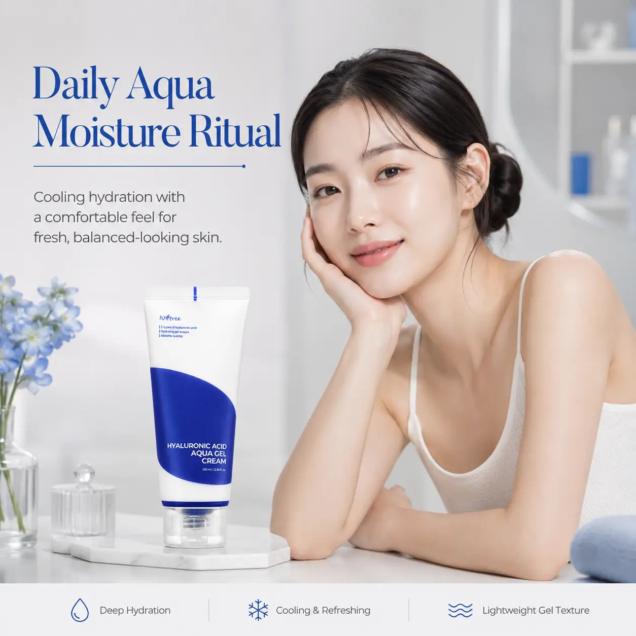 Isntree Hyaluronic Acid Aqua Gel Cream Moisturiser 100ml