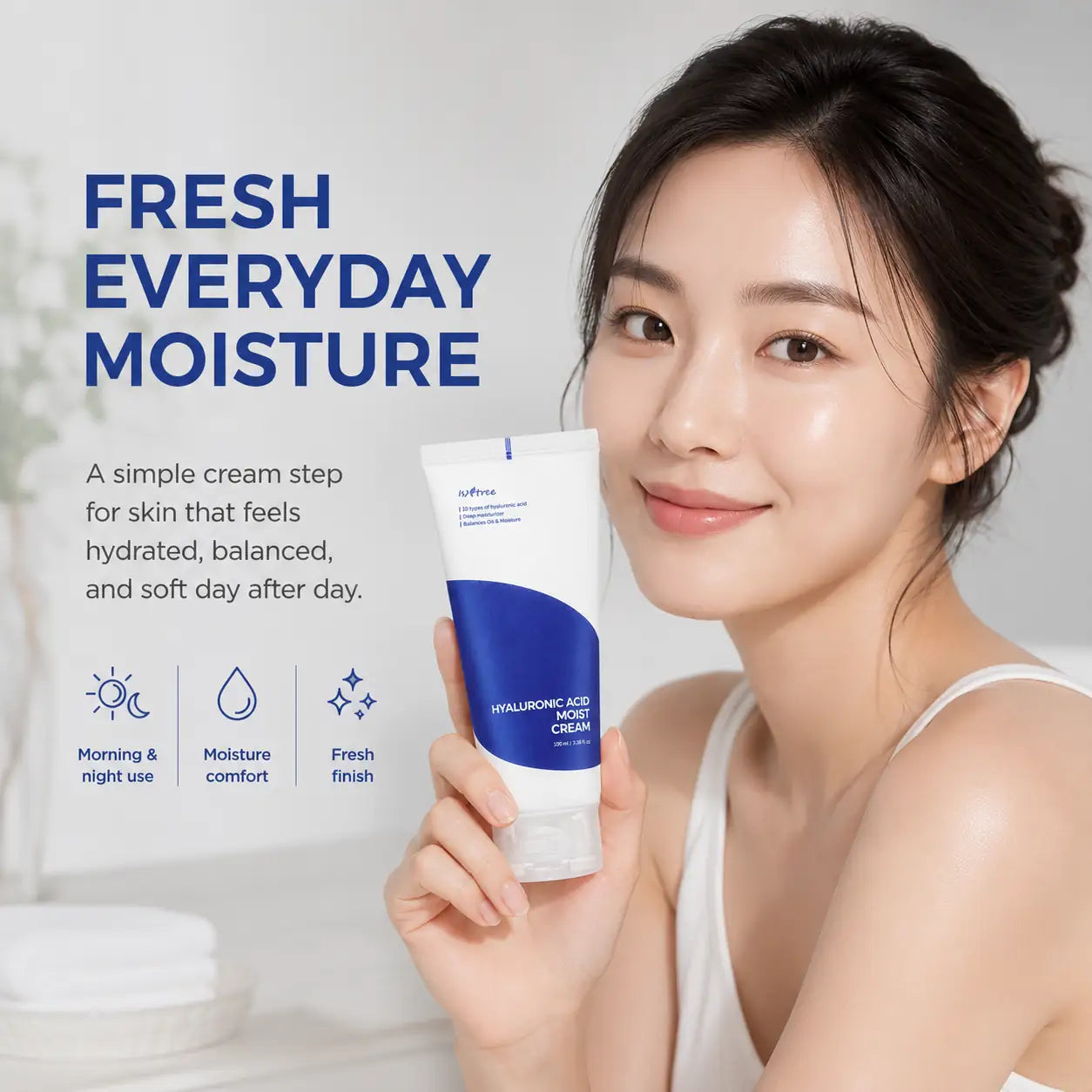 Isntree Hyaluronic Acid Moist Cream Moisturiser 100ml