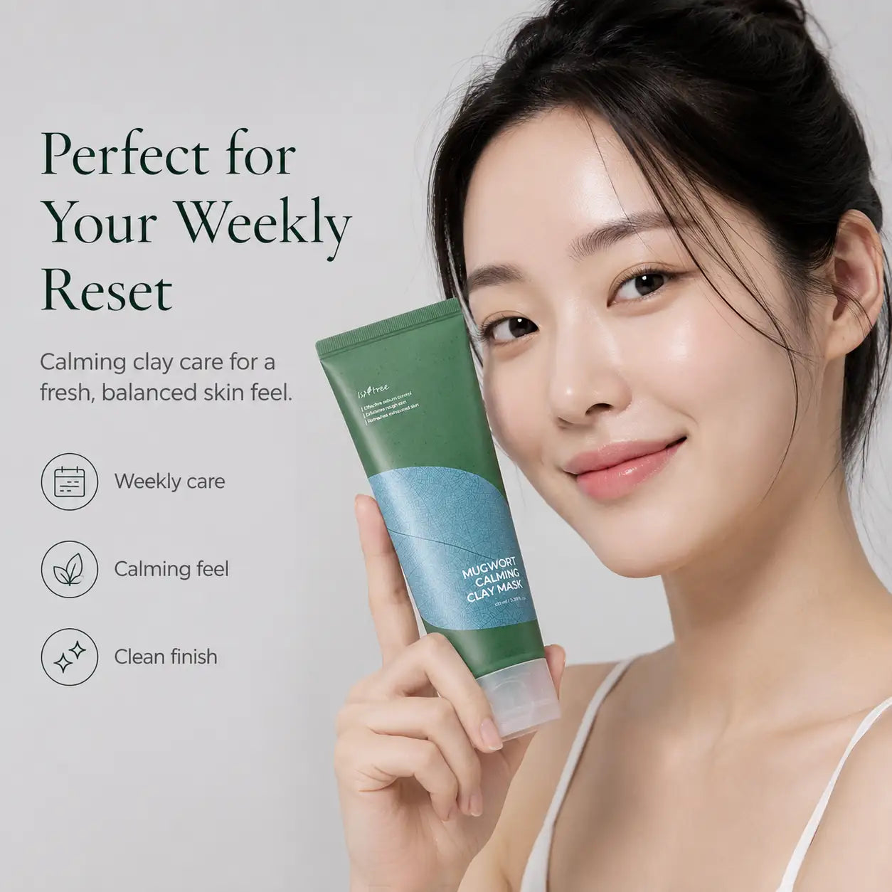 Isntree Mugwort Calming Clay Mask 100ml