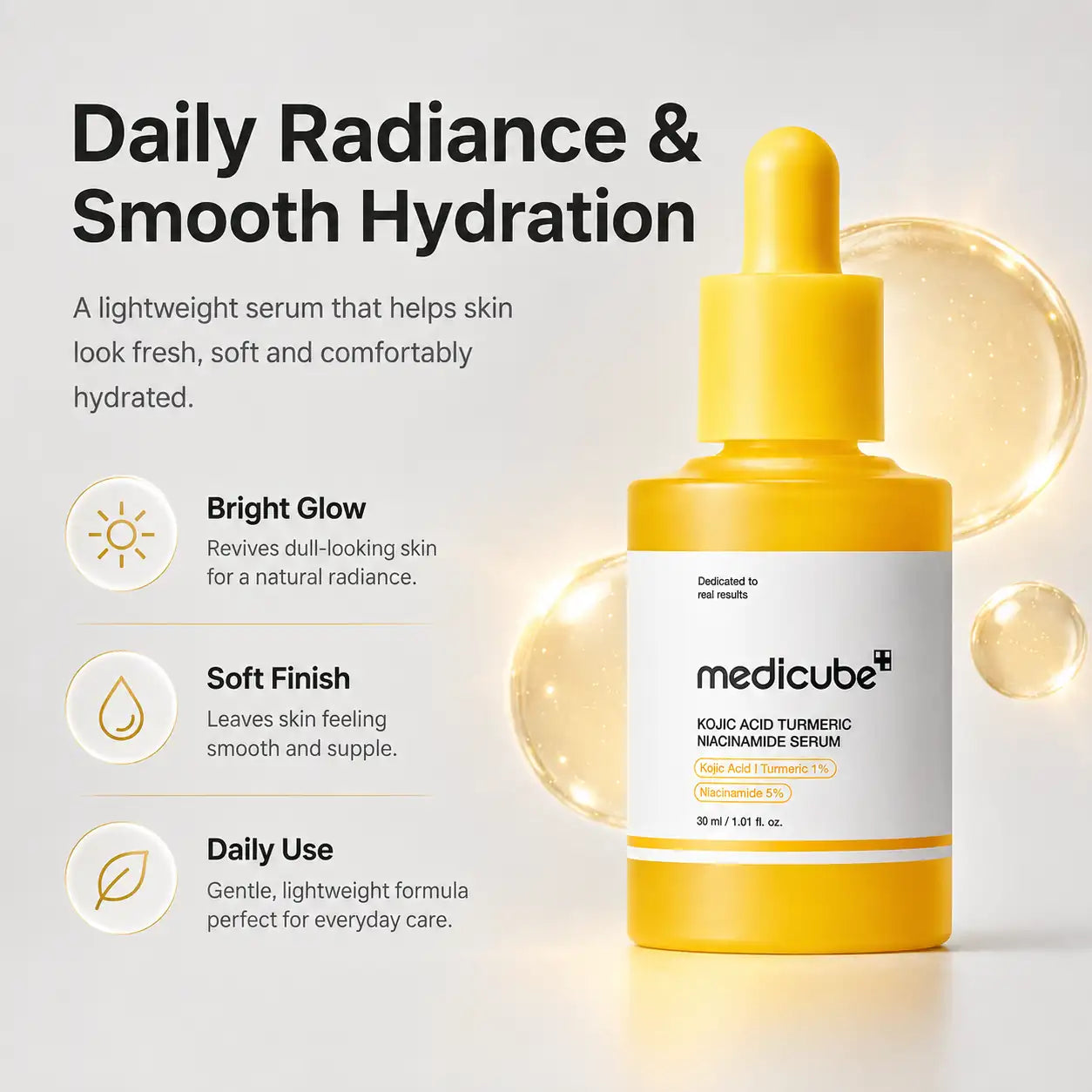 Medicube Kojic Acid Turmeric Niacinamide Serum 30ml