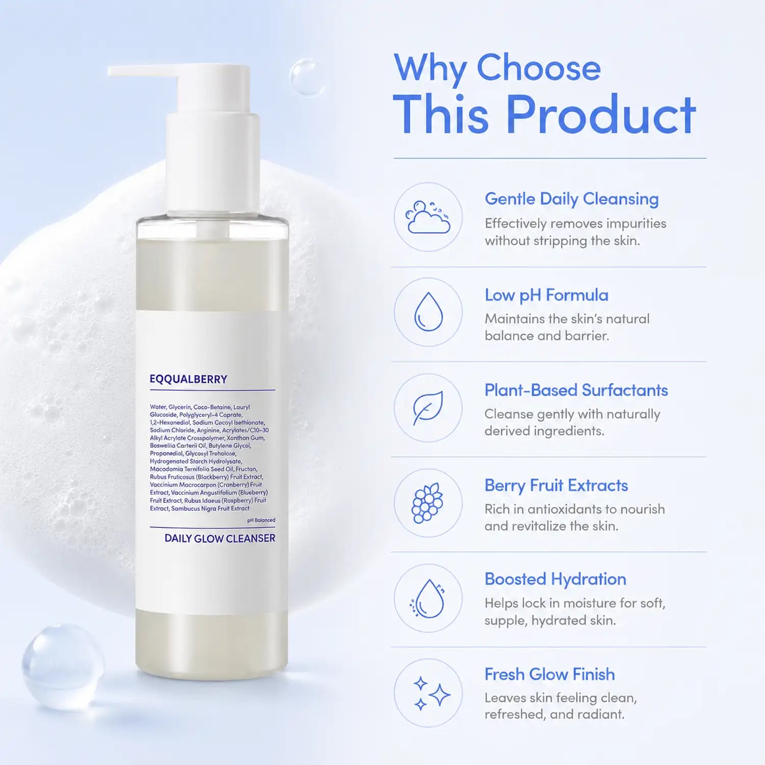 EQQUALBERRY Sauna Cleanser 130g