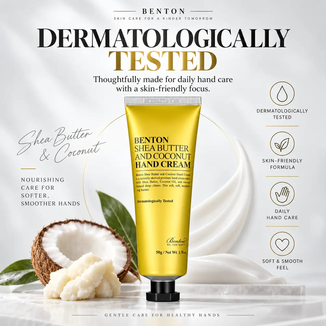 Benton Shea Butter and Coconut Hand Cream 50g