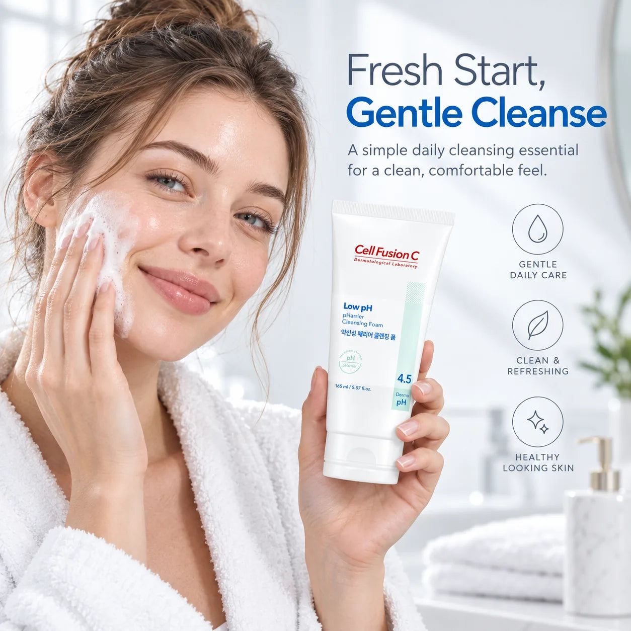 Cell Fusion C Low pH Pharrier Cleansing Foam 165ml