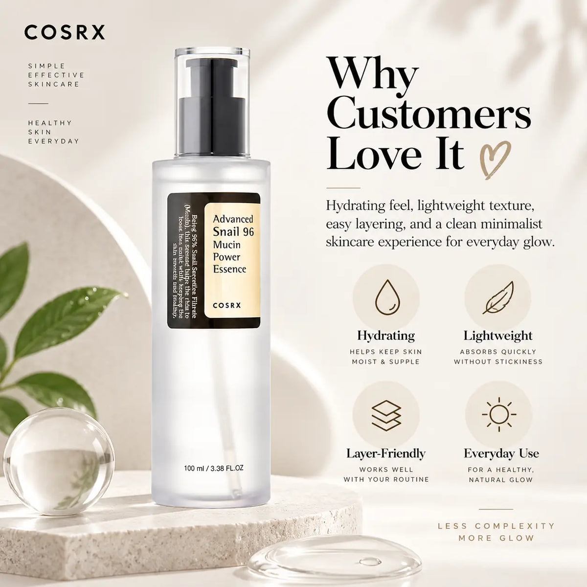 COSRX Advanced Snail 96 Mucin Power Essence Nail Polish Nail Color 100ml