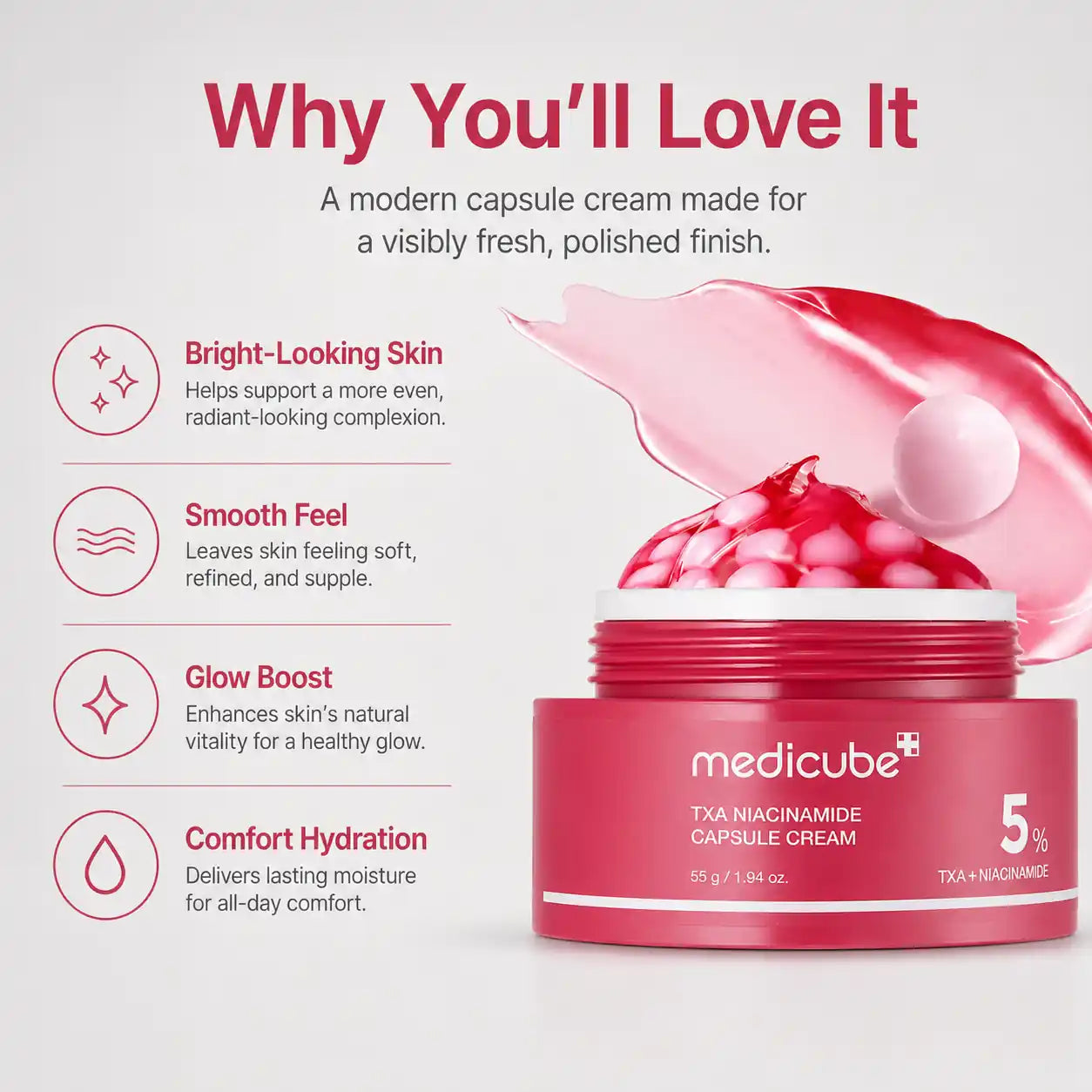 Medicube TXA Niacinamide Capsule Cream 55g