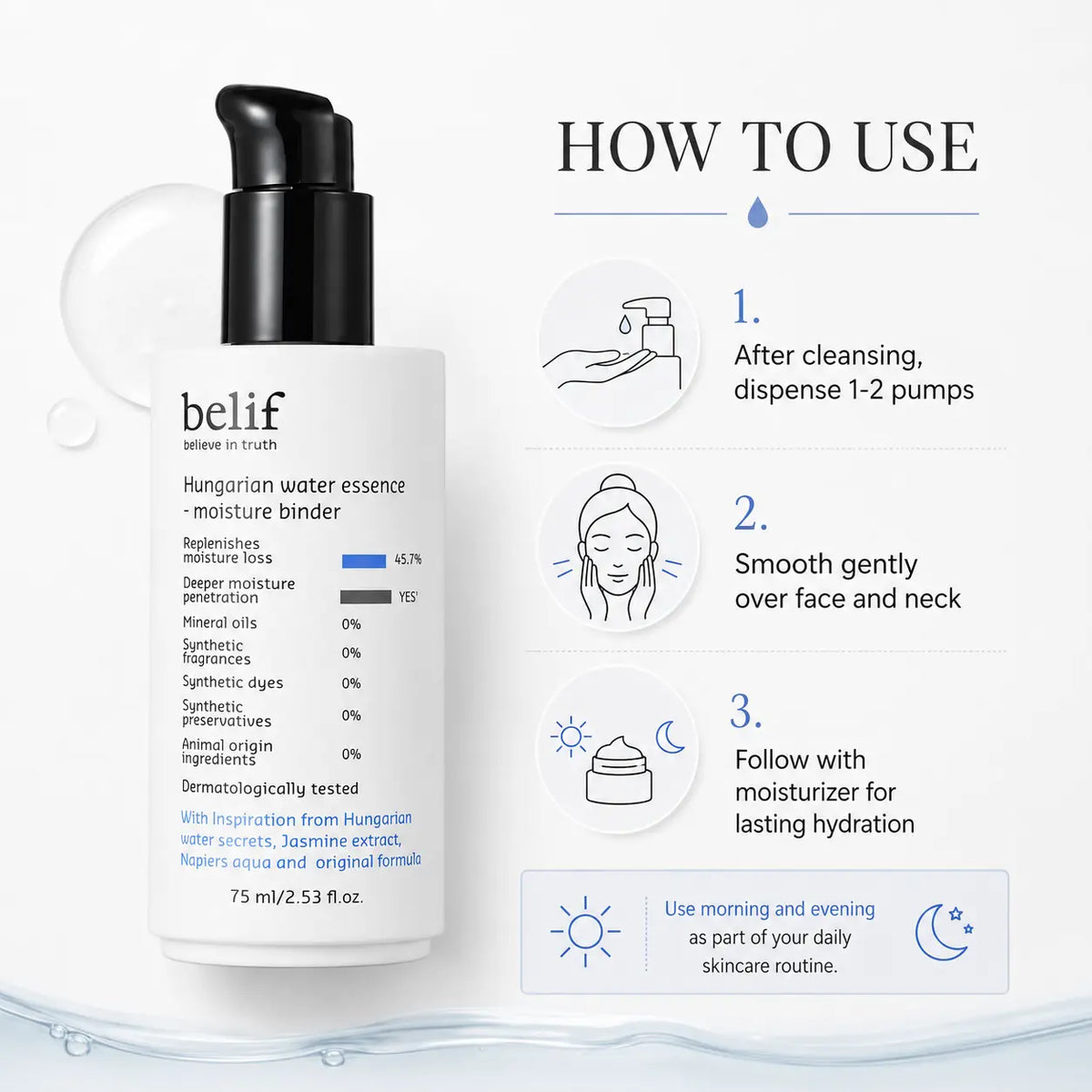 belif Hungarian Water Essence Moisture Binder 75ml