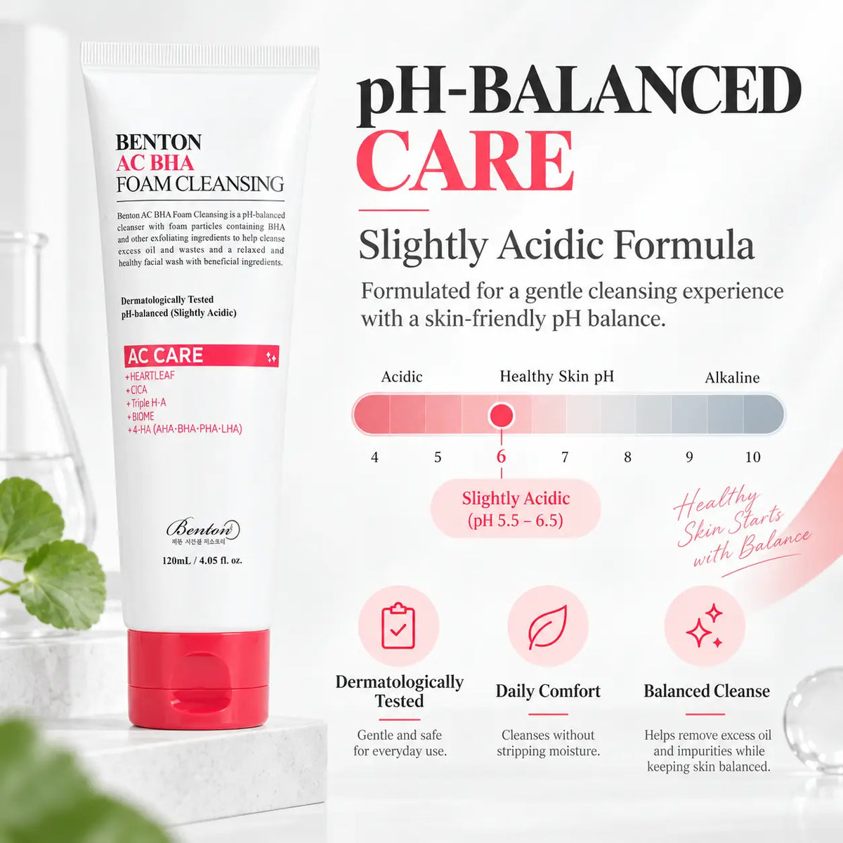 Benton AC BHA Foam Cleansing 120ml