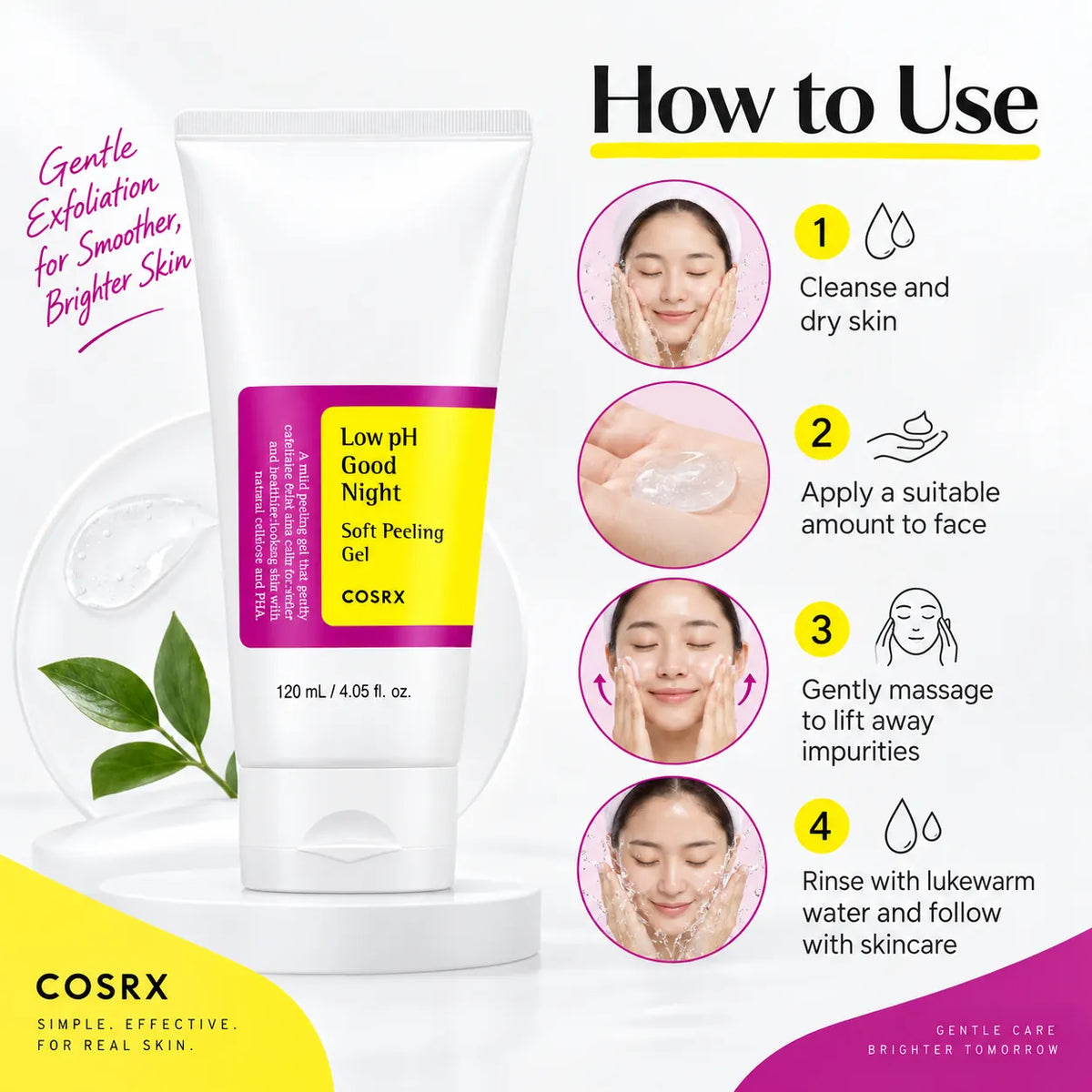 COSRX Low pH Good Night Soft Peeling Gel 120ml