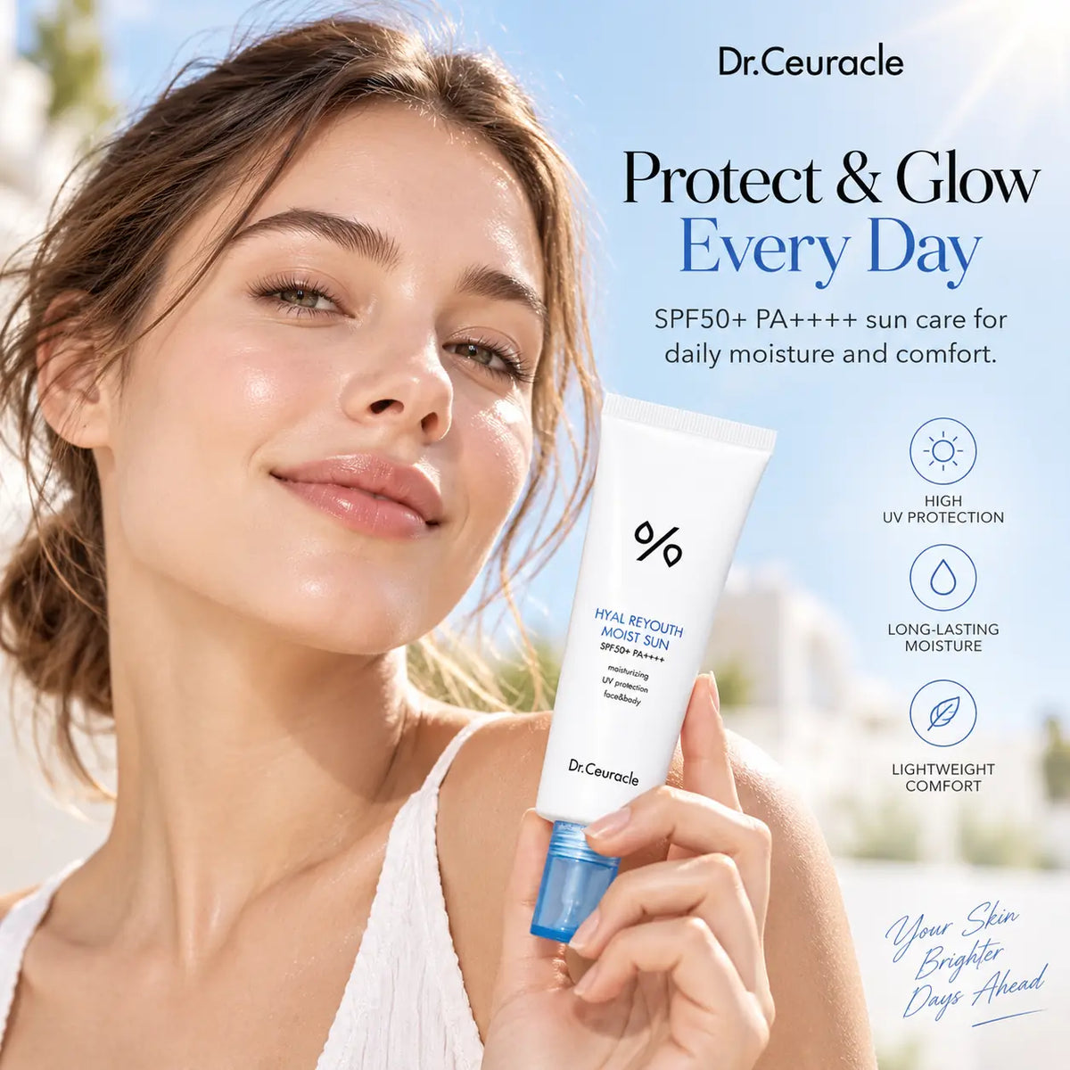 Dr. Ceuracle Hyal Reyouth Moist Sun SPF50+ PA++++ 50ml