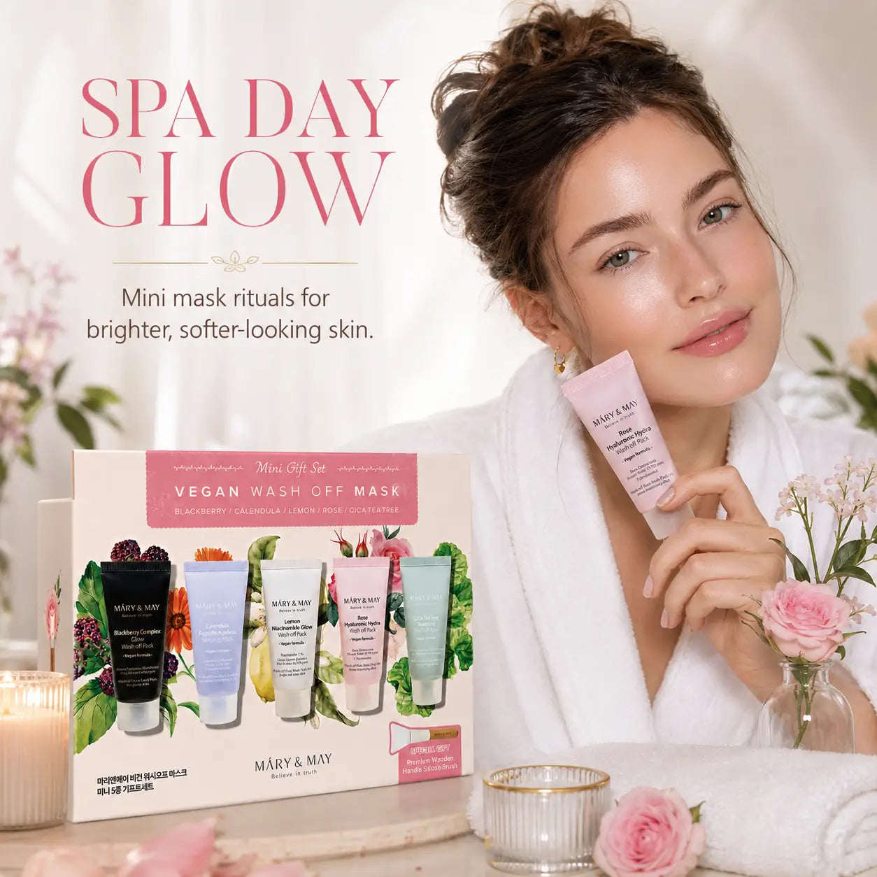 Mary&May Vegan Wash Off Mask Mini Gift Set ( x5) 30g 30g x5