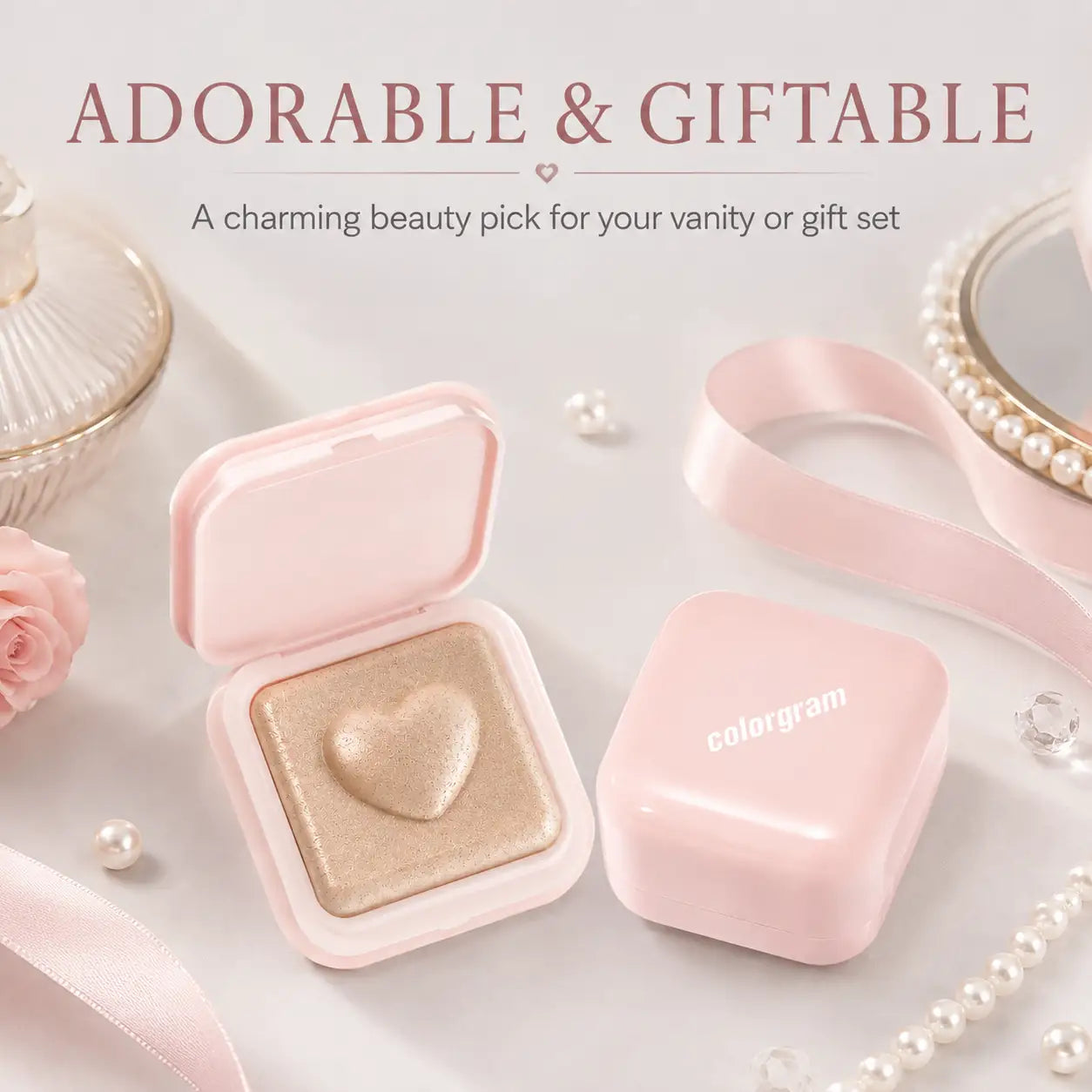 Colorgram Milk Bling Heartlighter 01 Peach Heart