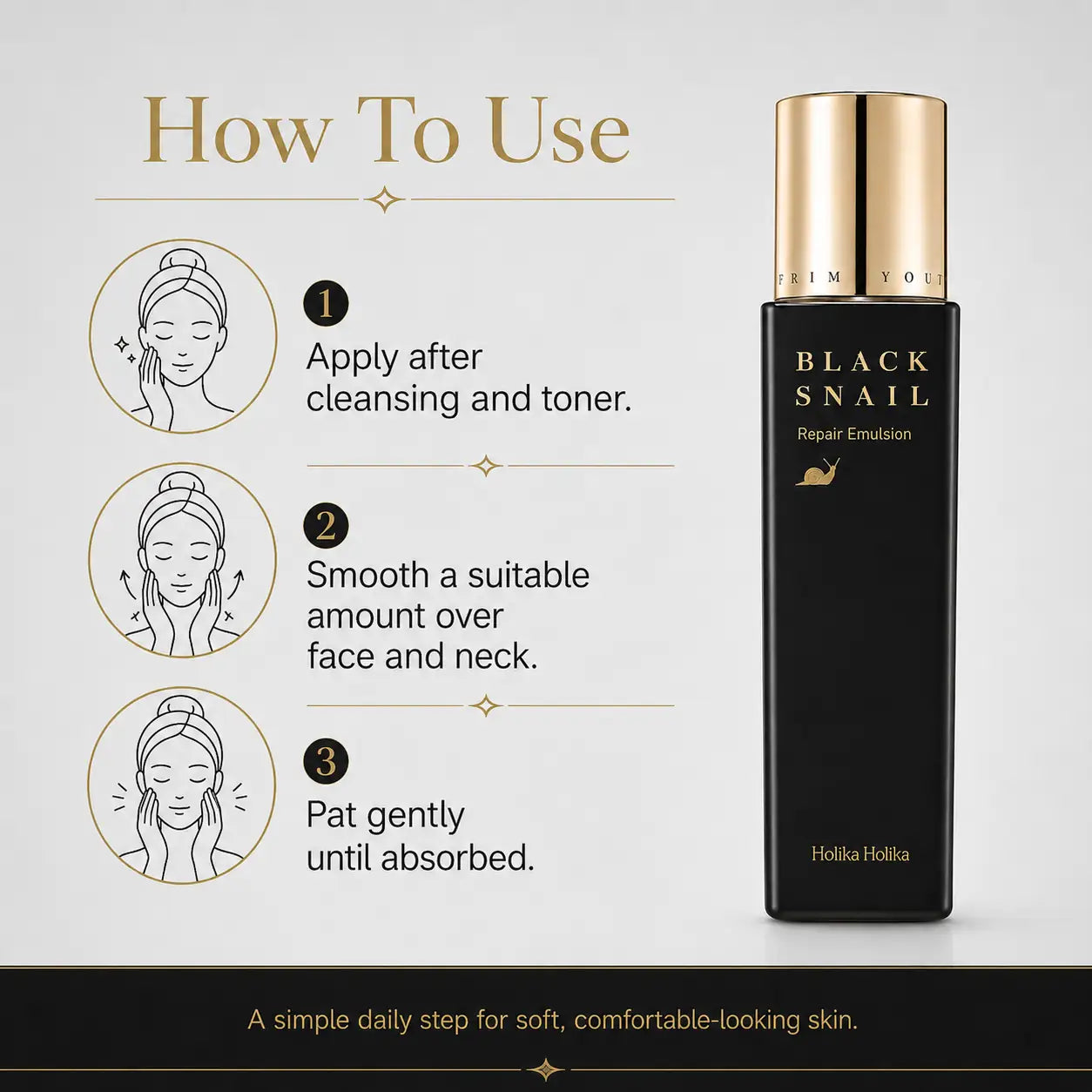 Holika Holika Prime Youth Black Snail Emulsion 160ml