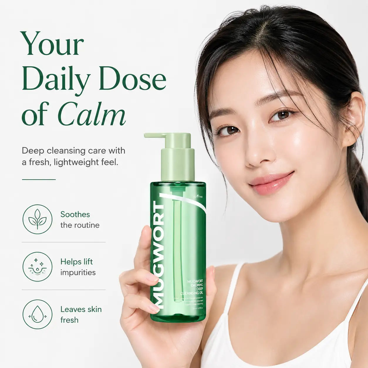 Isntree Mugwort Calming Deep Cleansing Oil 200ml