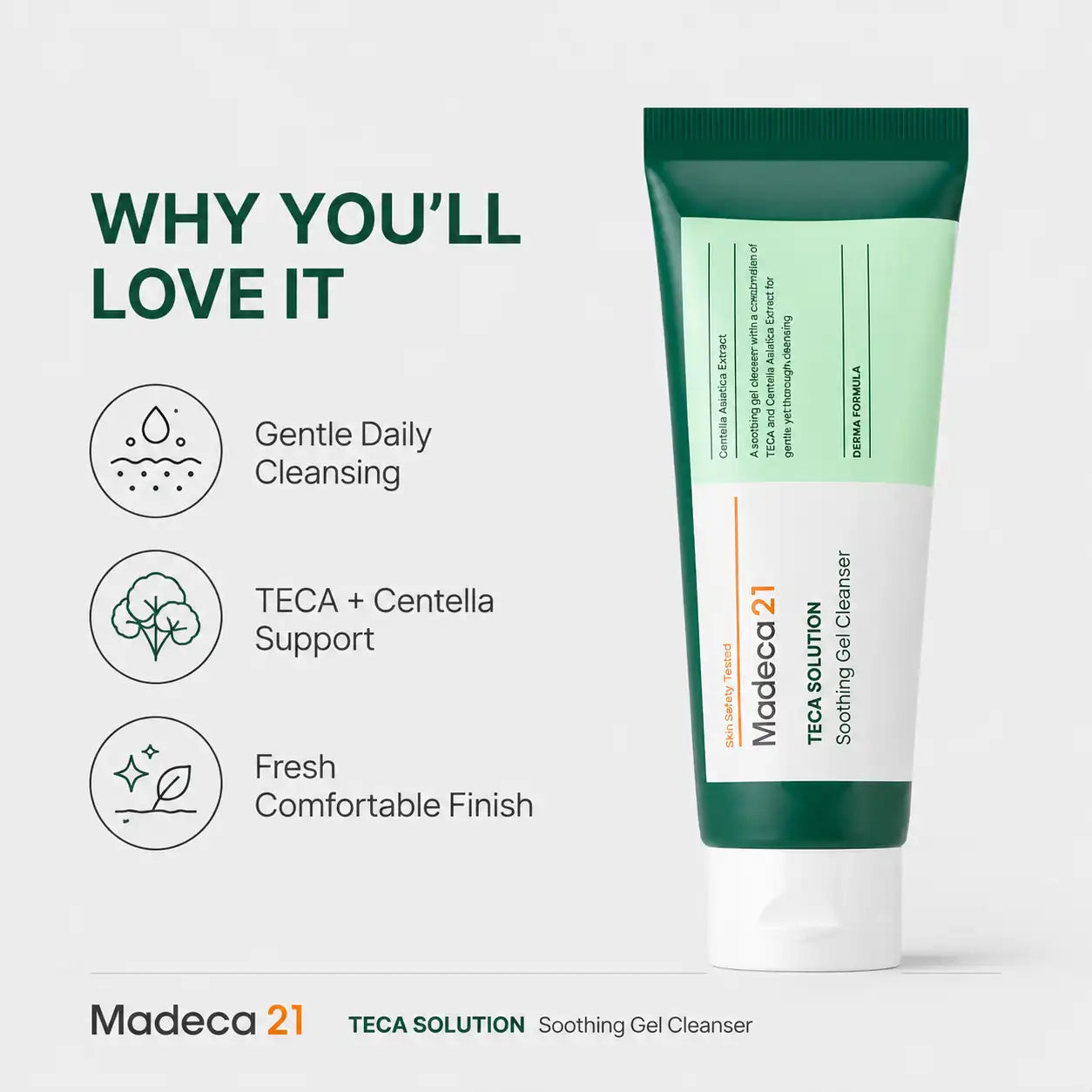 Madeca21 Teca Solution Soothing Gel Cleanser 100ml