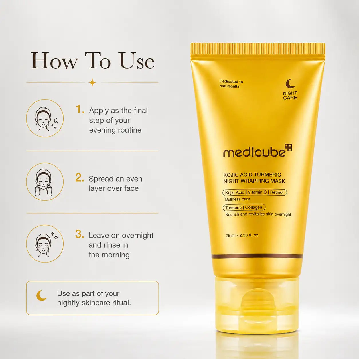 Medicube Kojic Acid Turmeric Night Wrapping Mask 75ml