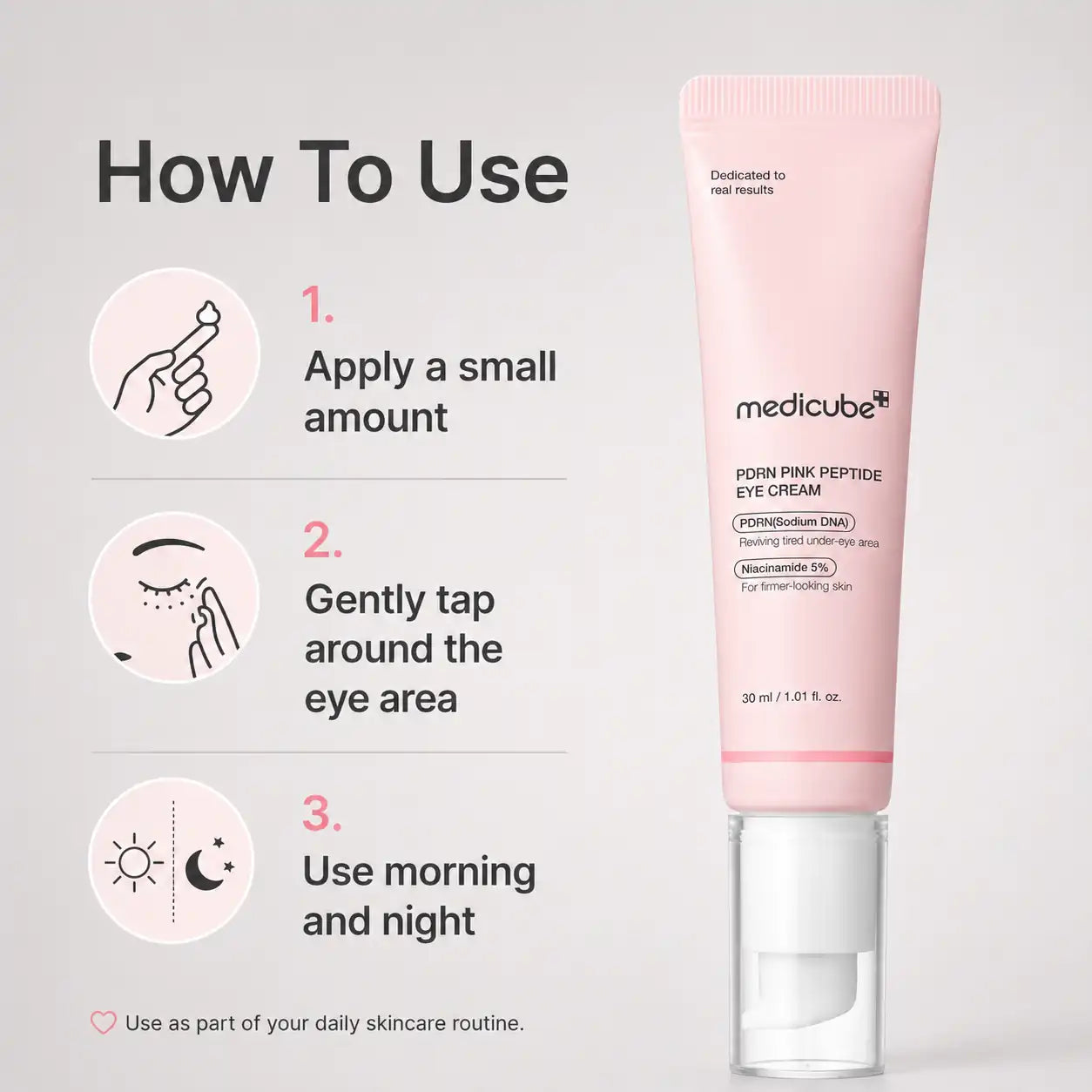 Medicube PDRN Pink Peptide Eye Cream 30ml
