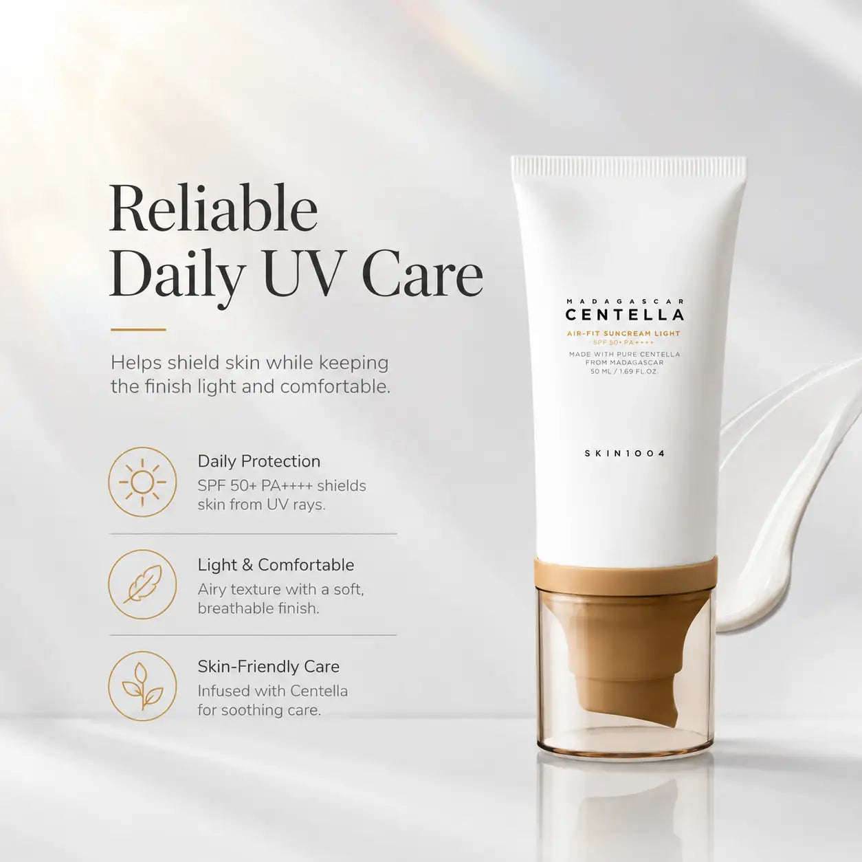 SKIN1004 Madagascar Centella Air-Fit Suncream Light 50ml