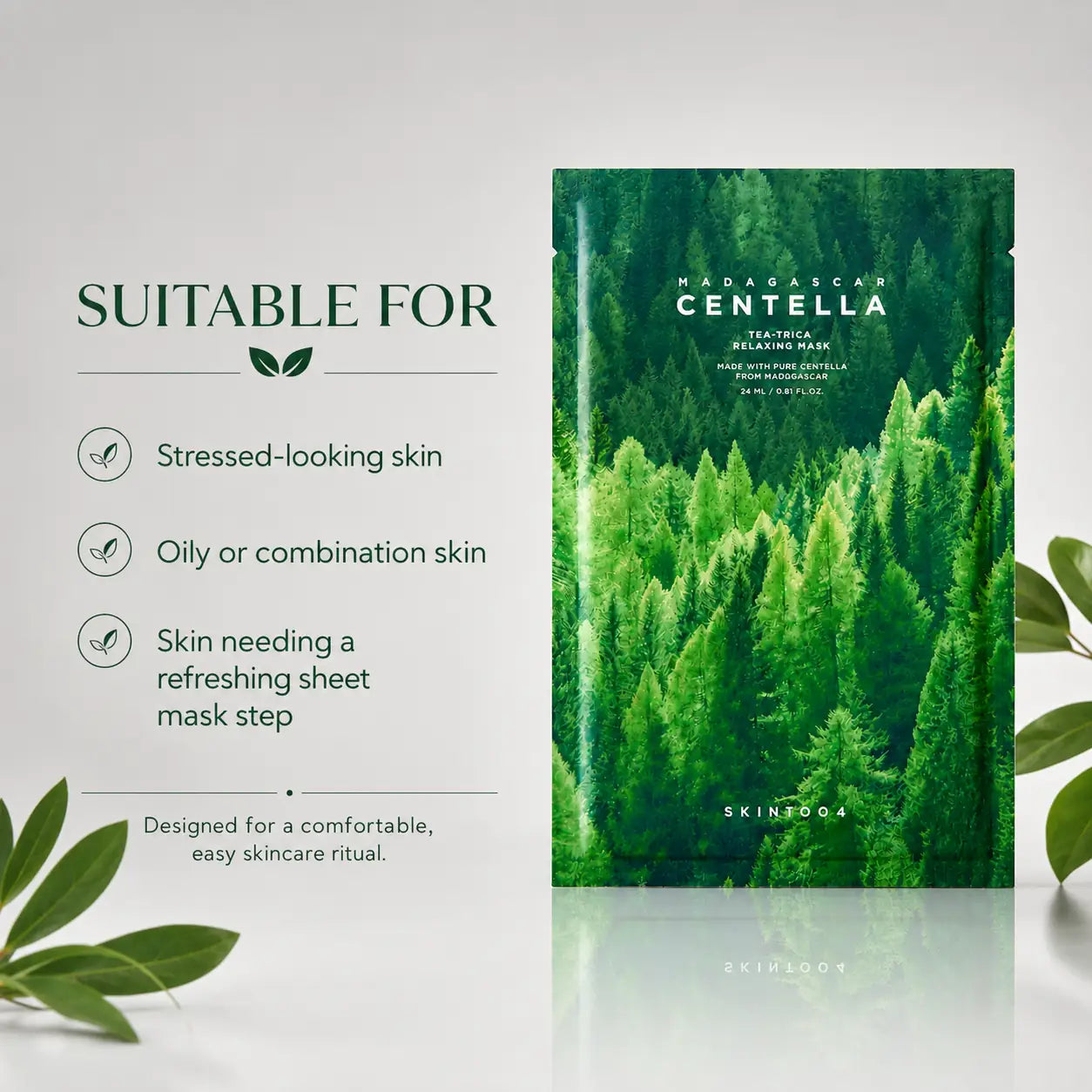 SKIN1004 Madagascar Centella Tea-Trica Relaxing Mask 1EA 24ml
