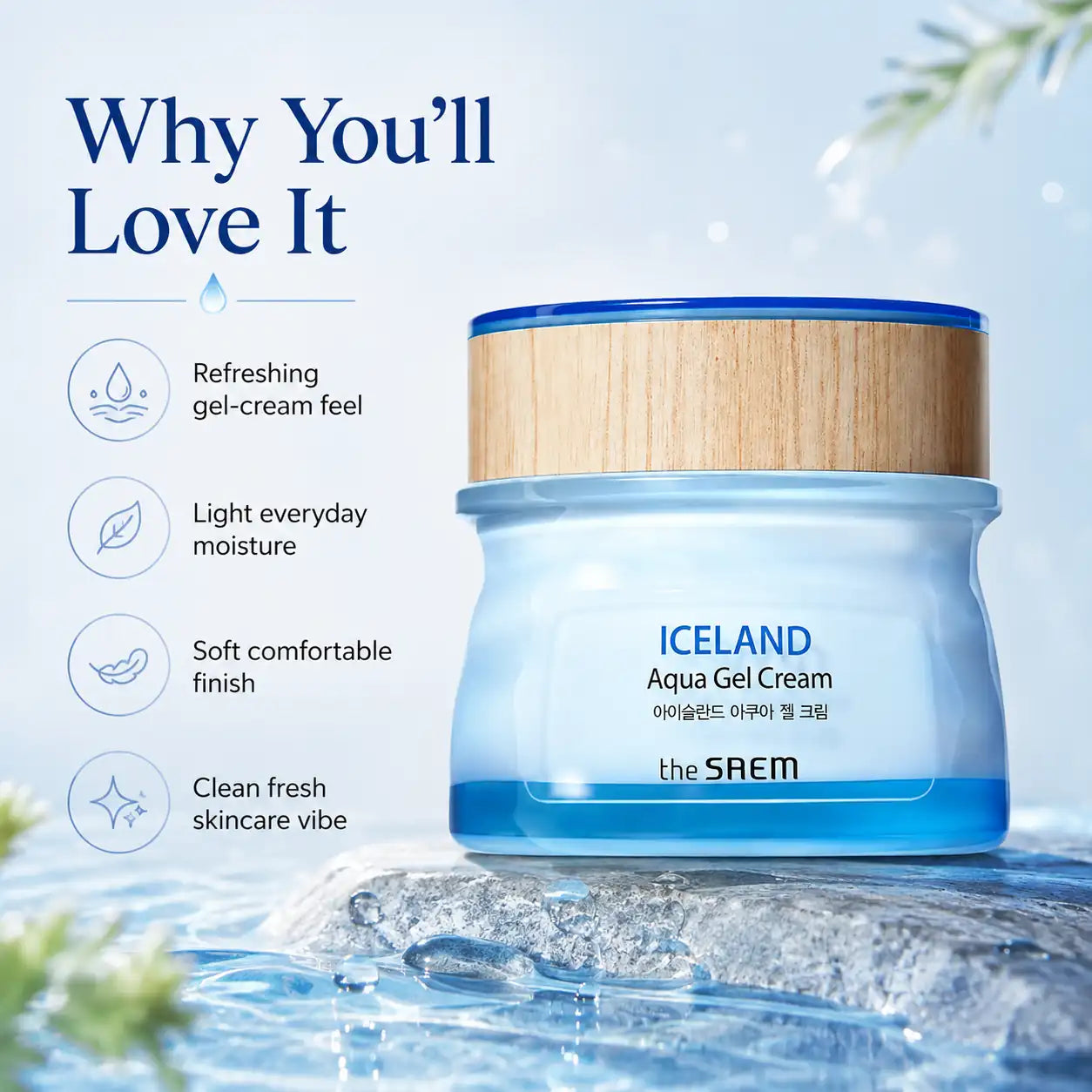 The Saem Iceland Aqua Gel Cream 60ml