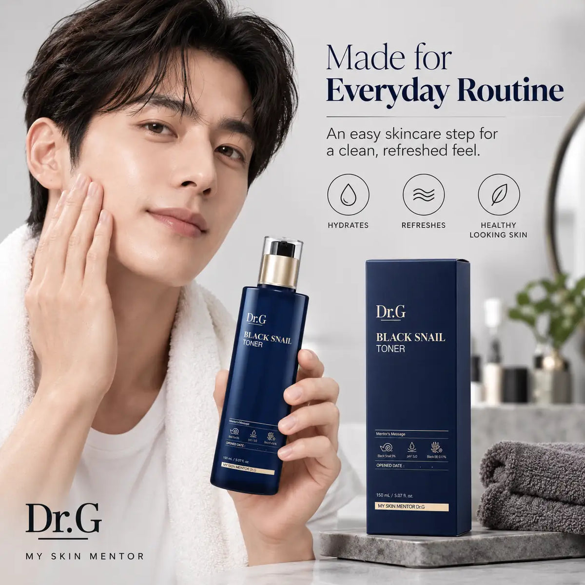 Dr.G Black Snail Toner Nail Polish Nail Color 150ml