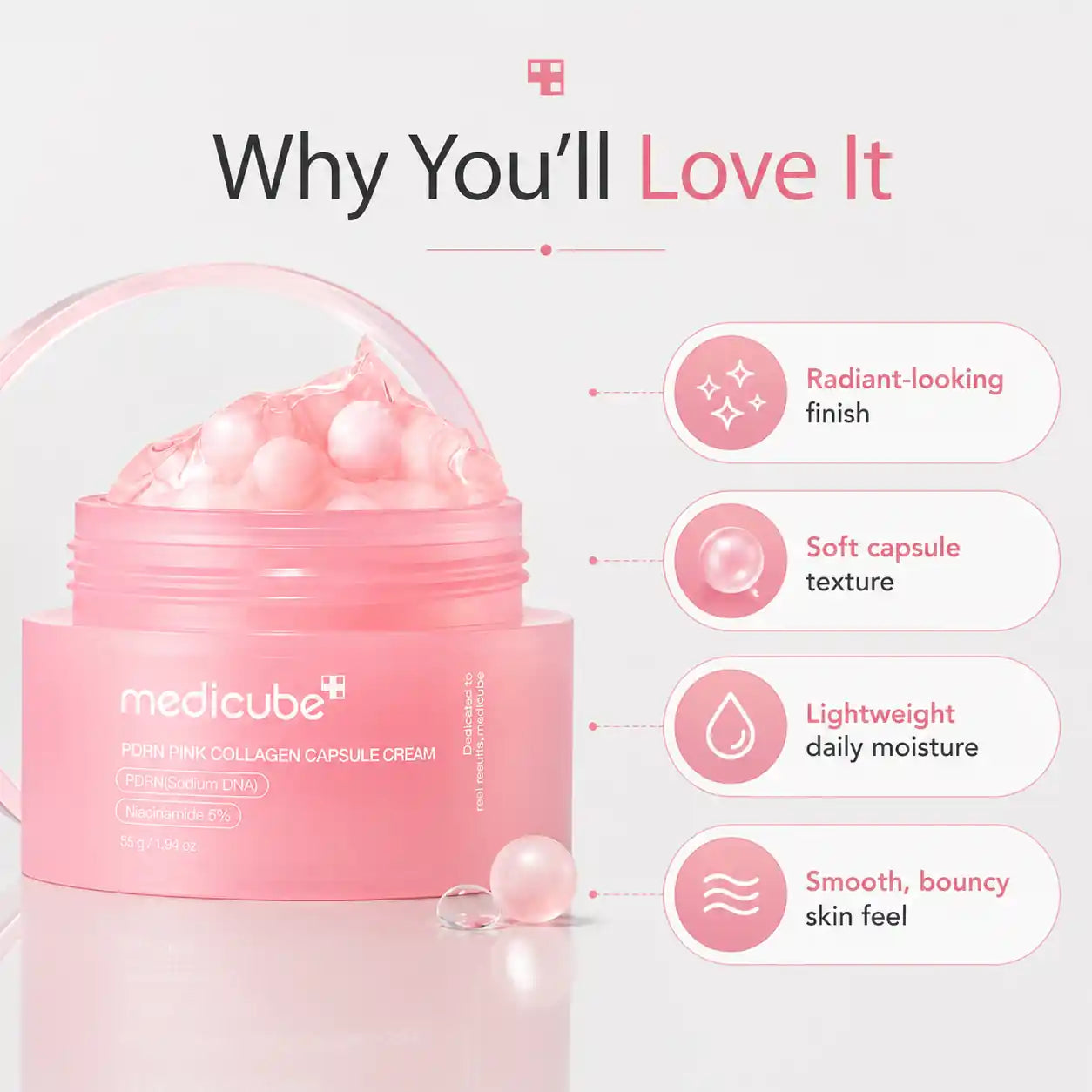 Medicube PDRN Pink Collagen Capsule Cream 55g