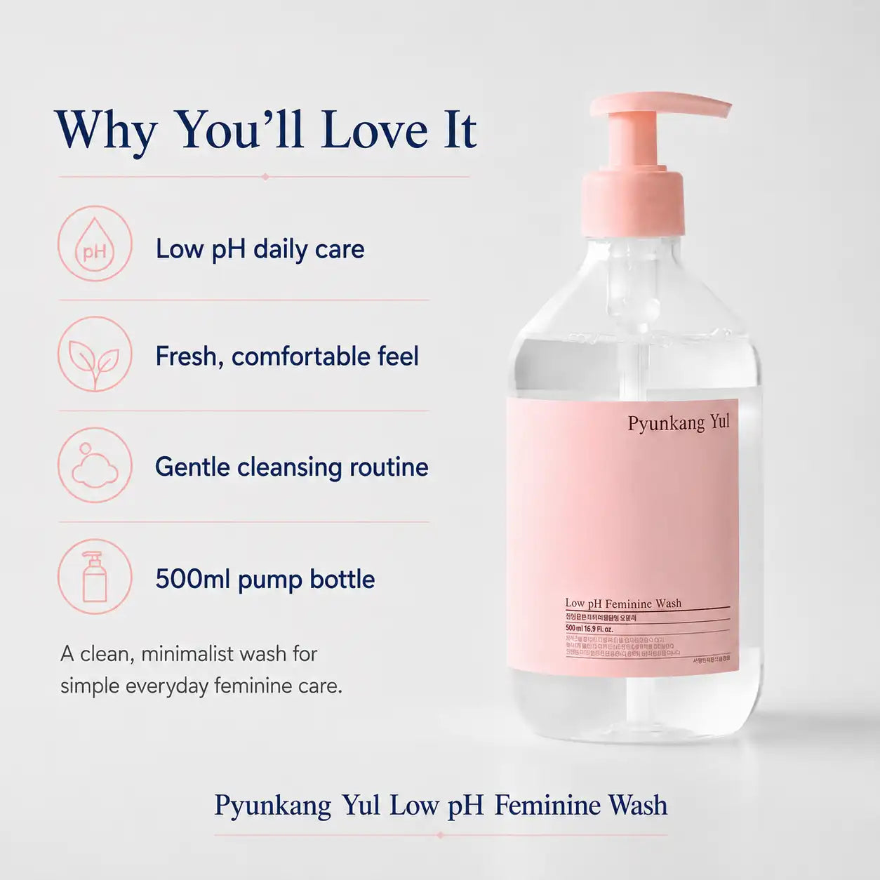 Pyunkang Yul Low pH Feminine Wash 500ml