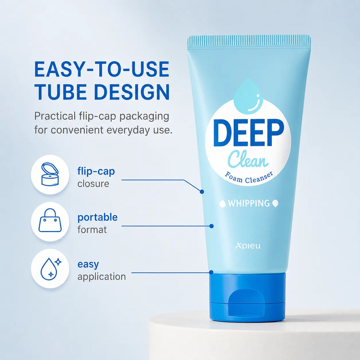 A'pieu Deep Clean Foam Cleanser [Whipping] 130ml