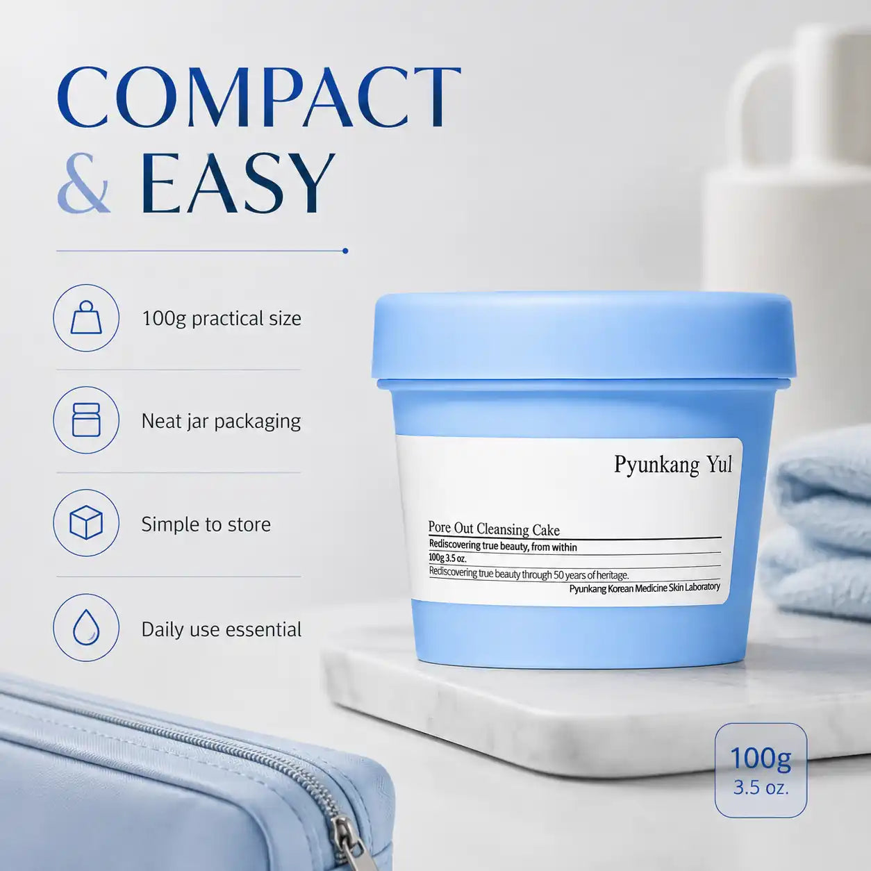 Pyunkang Yul Pore Out Cleansing Cake 100g